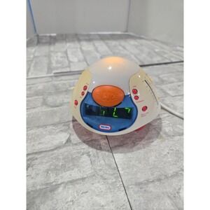 Little Tikes AM/FM Radio Alarm Clock Night Light Snooze Battery Back-Up VIDEO‎